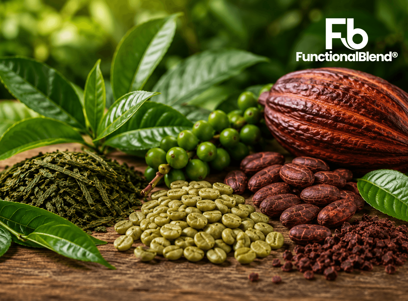 FunctionalBlend® Té Verde, Café Verde y Cacao
